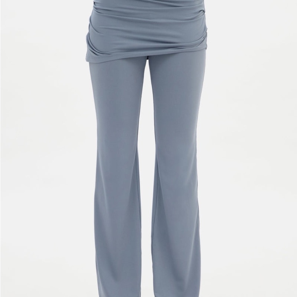Girlfriend Collective Blue Wide Leg Pants